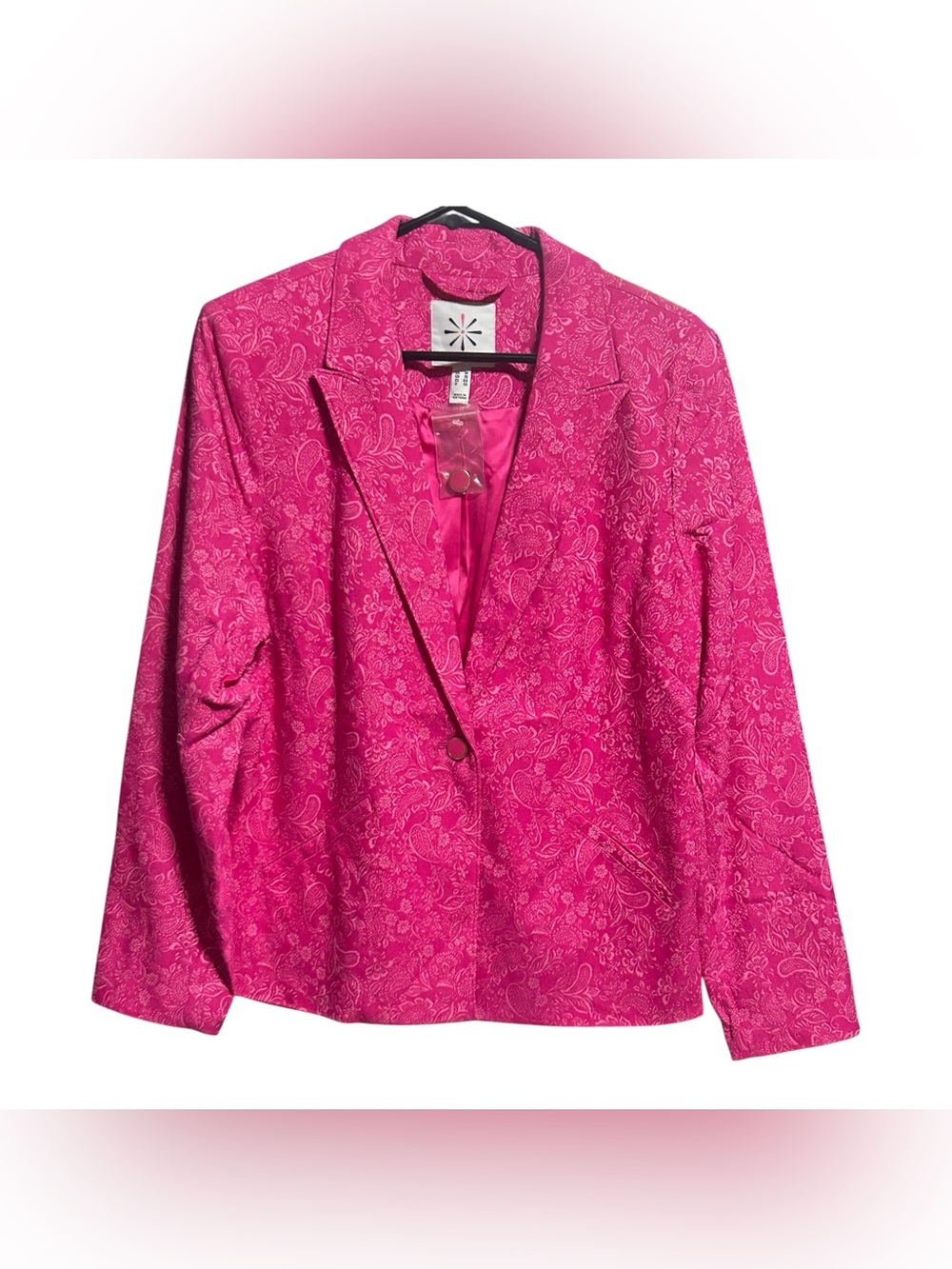 Isaac Mizrahi Live! Super Stretch Woven Jacquard Blazer